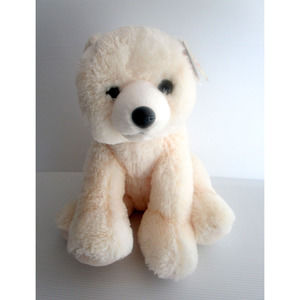 Aurora Large Off-White Bear #50118 with Tag 15" Super Soft Sitting Polar Bear